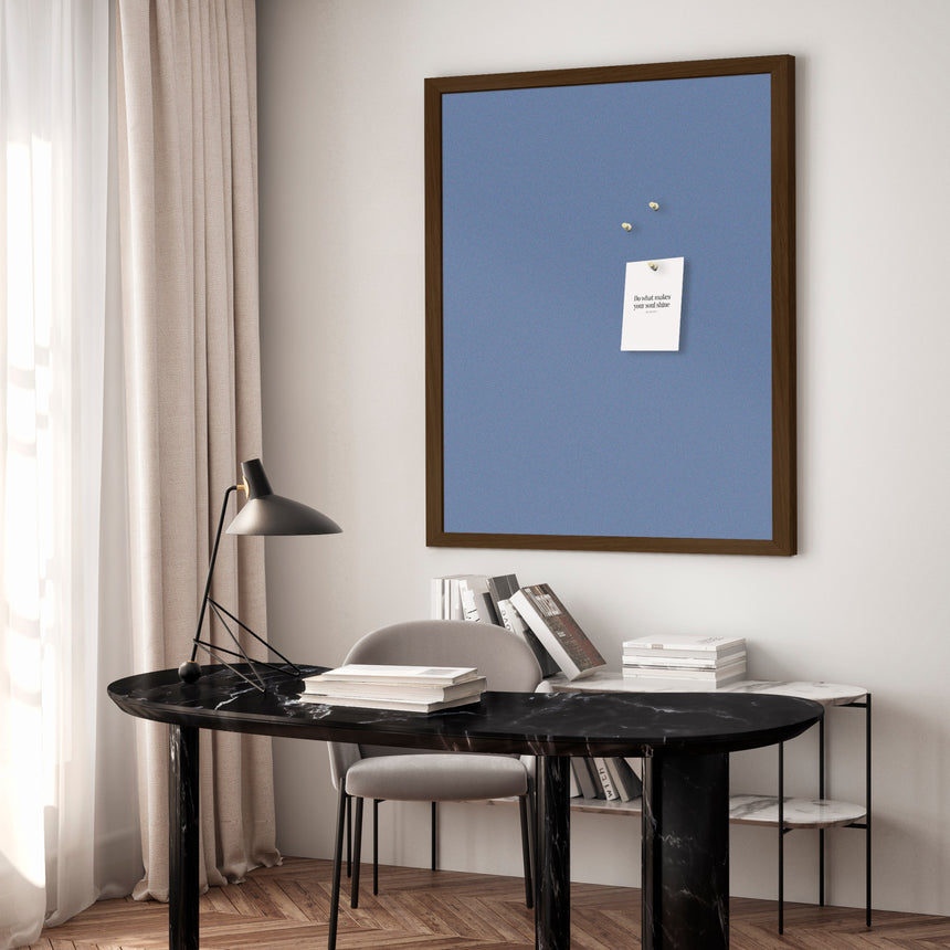 Opslagstavle med røget egetræsramme - Centurion - Incado