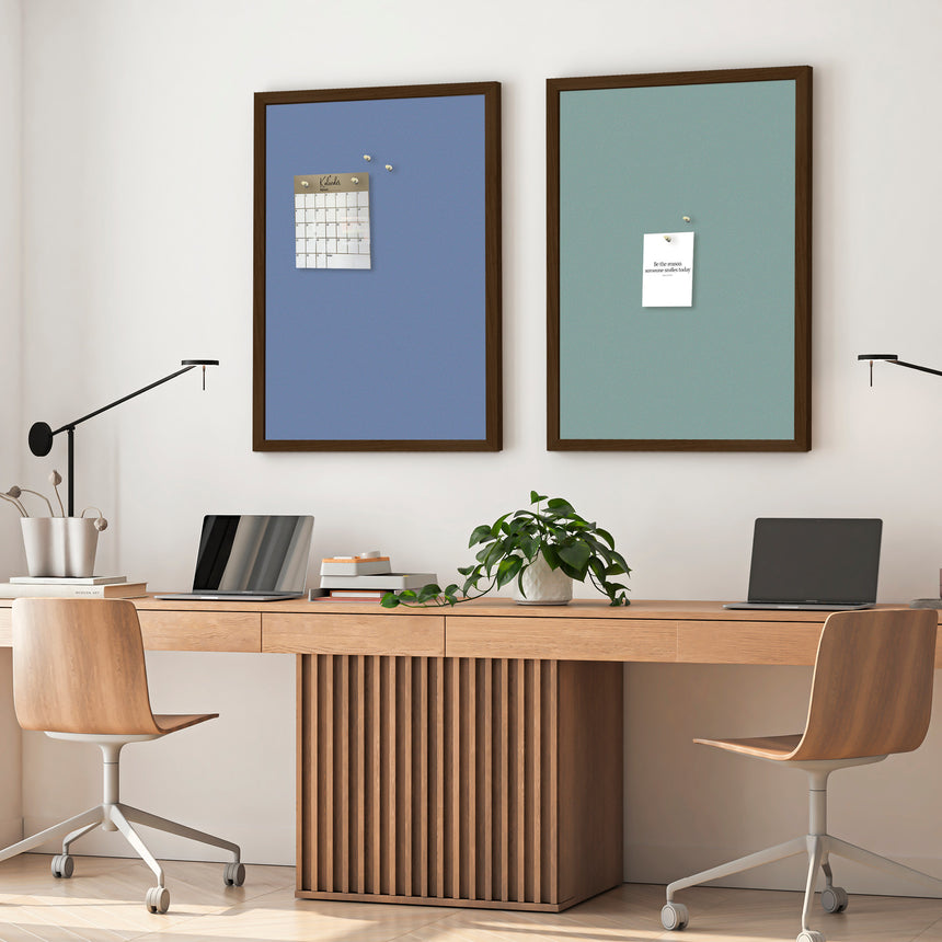 Opslagstavle med røget egetræsramme - Centurion - Incado