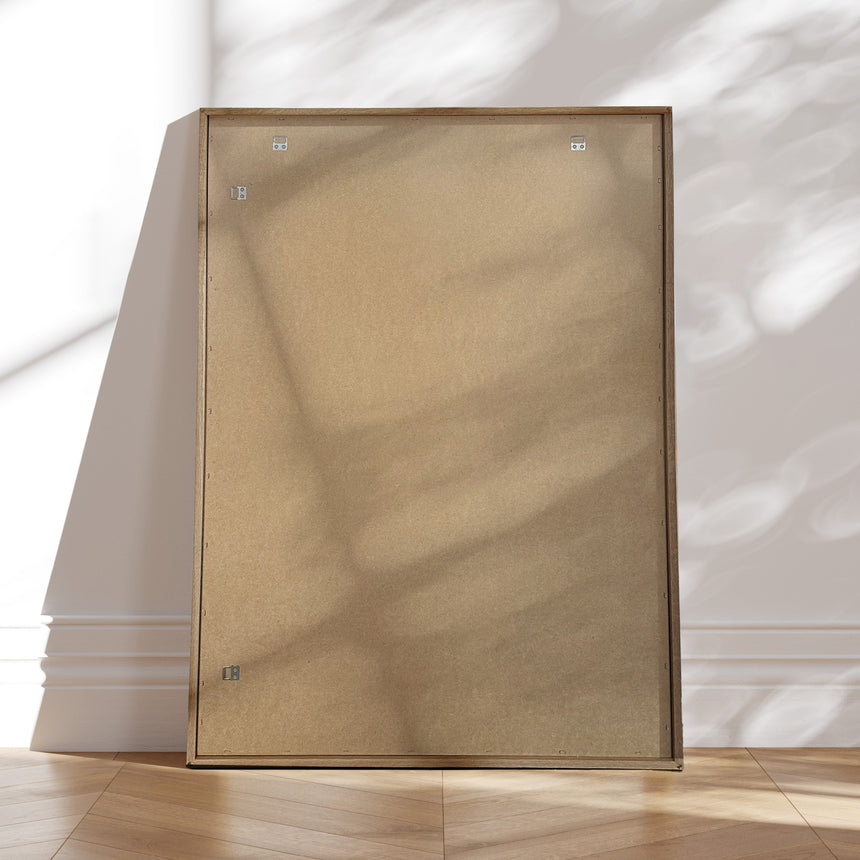 Opslagstavle med egetræsramme - Burn Red - Incado