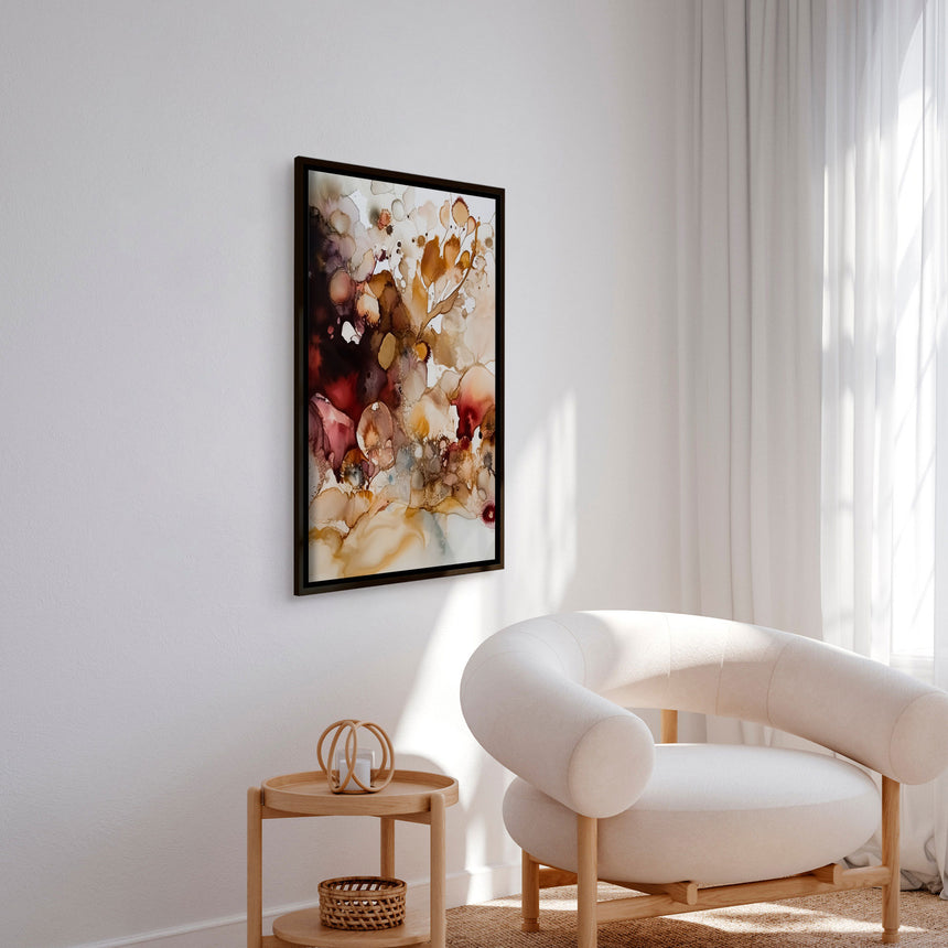 Håndlavet maleri med sort ramme - Colorful Concert - Mixed media - Incado