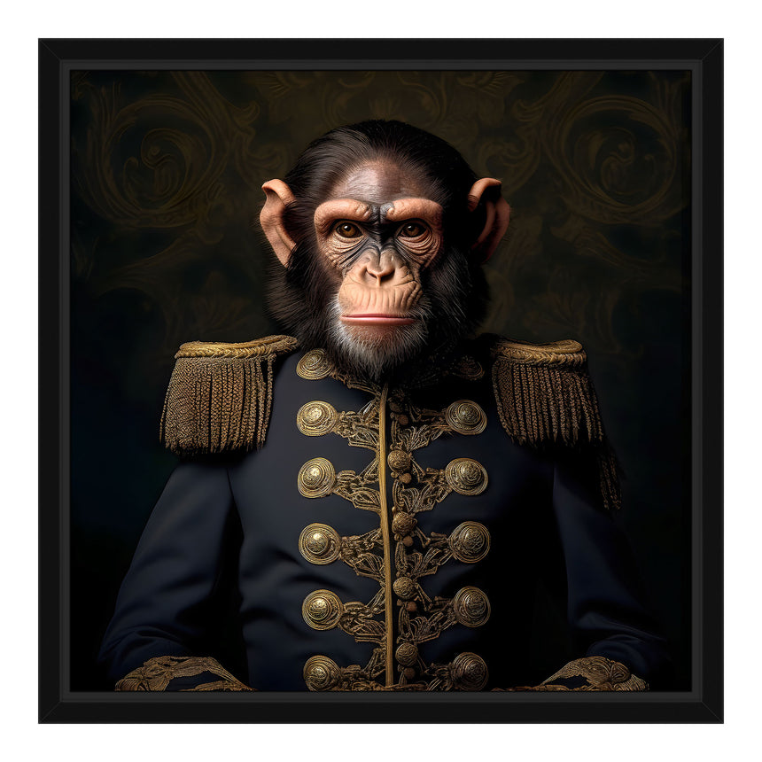 Lærredstryk i sort ramme - Von Louie - Dogville - Incado