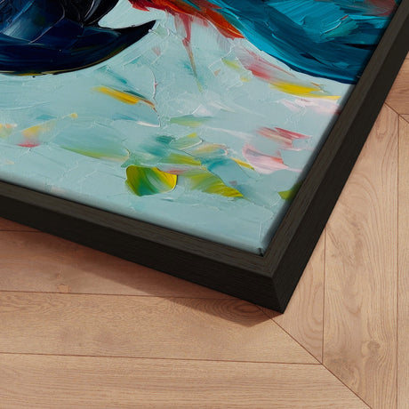 Håndlavet maleri med ramme - Parrot II - Mixed media - Incado