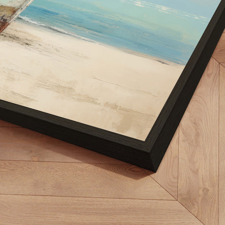 Håndlavet maleri med ramme - Lovely Boat II - Mixed media - Incado