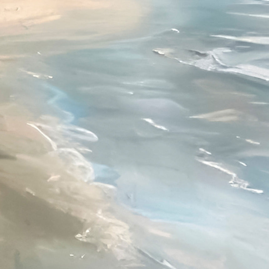 Håndlavet maleri med ramme - Summer Waves - Mixed media - Incado