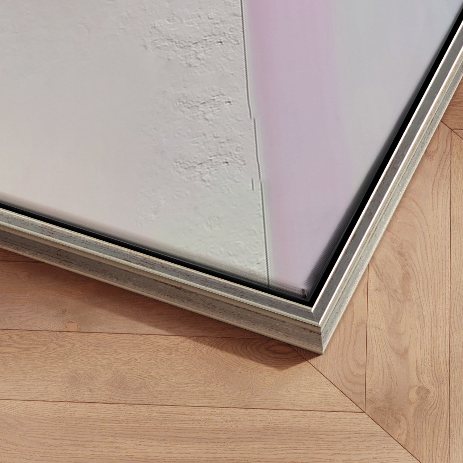 Håndlavet maleri med ramme - Purple Distraction - Mixed media - Incado