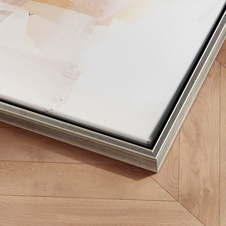 Håndlavet maleri med ramme - Colorful Swirl - Mixed media - Incado