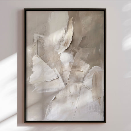 Håndlavet maleri med ramme - Shades of Silence - Mixed media - Incado