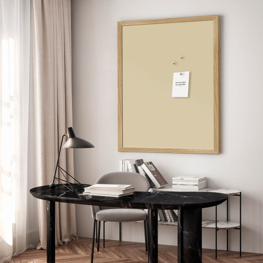 Opslagstavle med egetræsramme - Sunshine Bliss - Incado