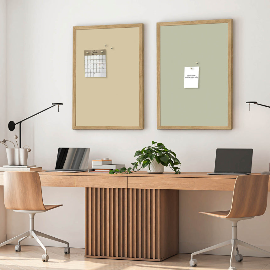 Opslagstavle med egetræsramme - Sunshine Bliss - Incado