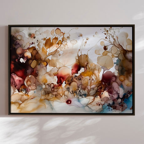 Håndlavet maleri med ramme - Colorful Concert III - Mixed media - Incado