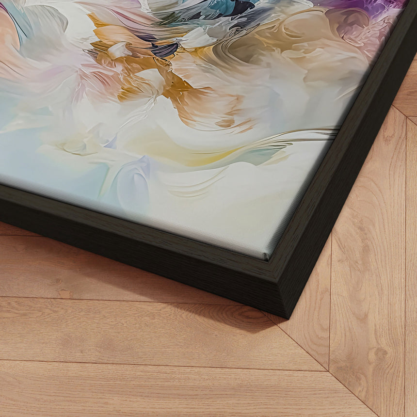 Håndlavet maleri med ramme - Colorful Explosion III - Mixed media - Incado