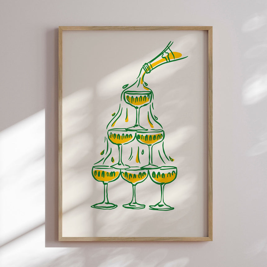 Plakat - Golden Bubbles - Studio Fresh - Incado