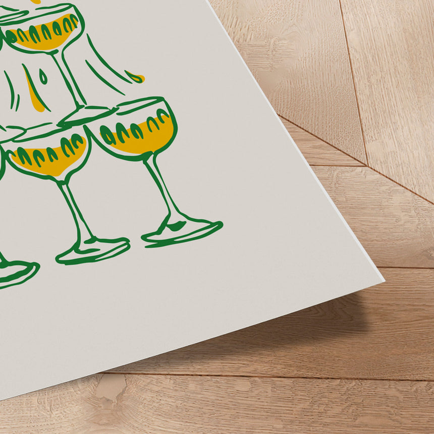 Plakat - Golden Bubbles - Studio Fresh - Incado