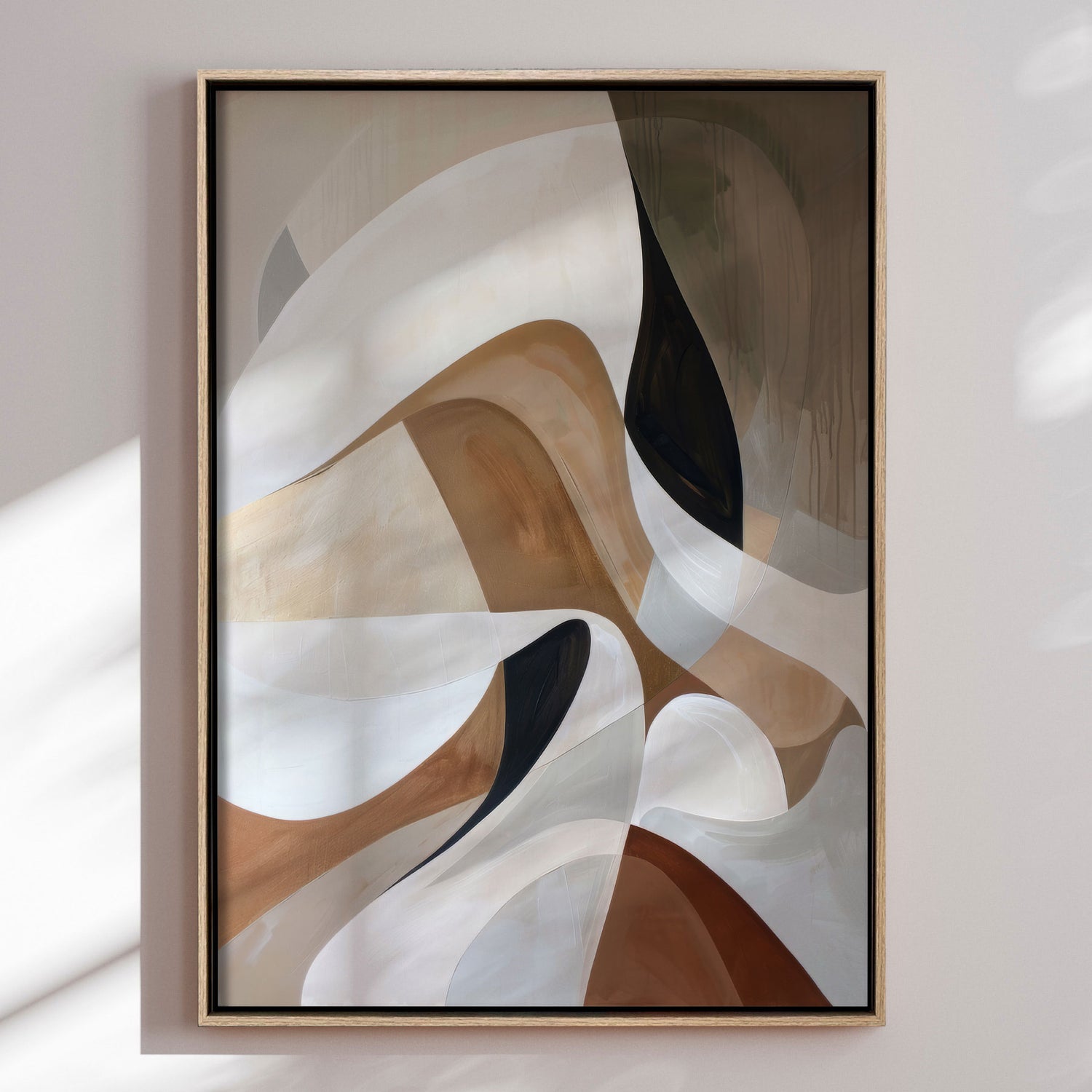 Håndlavet maleri med ramme - Mystic Motion - Mixed media - Incado