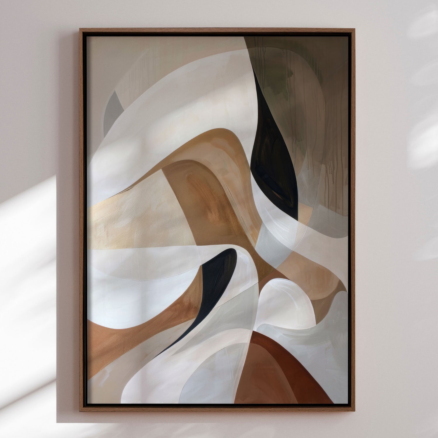 Håndlavet maleri med ramme - Mystic Motion - Mixed media - Incado