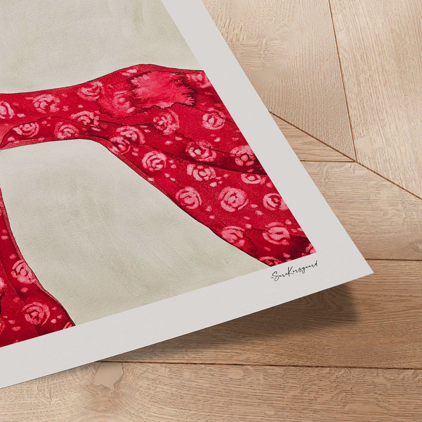 Plakat - Lady in Scarlet - Sara Korsgaard - Incado