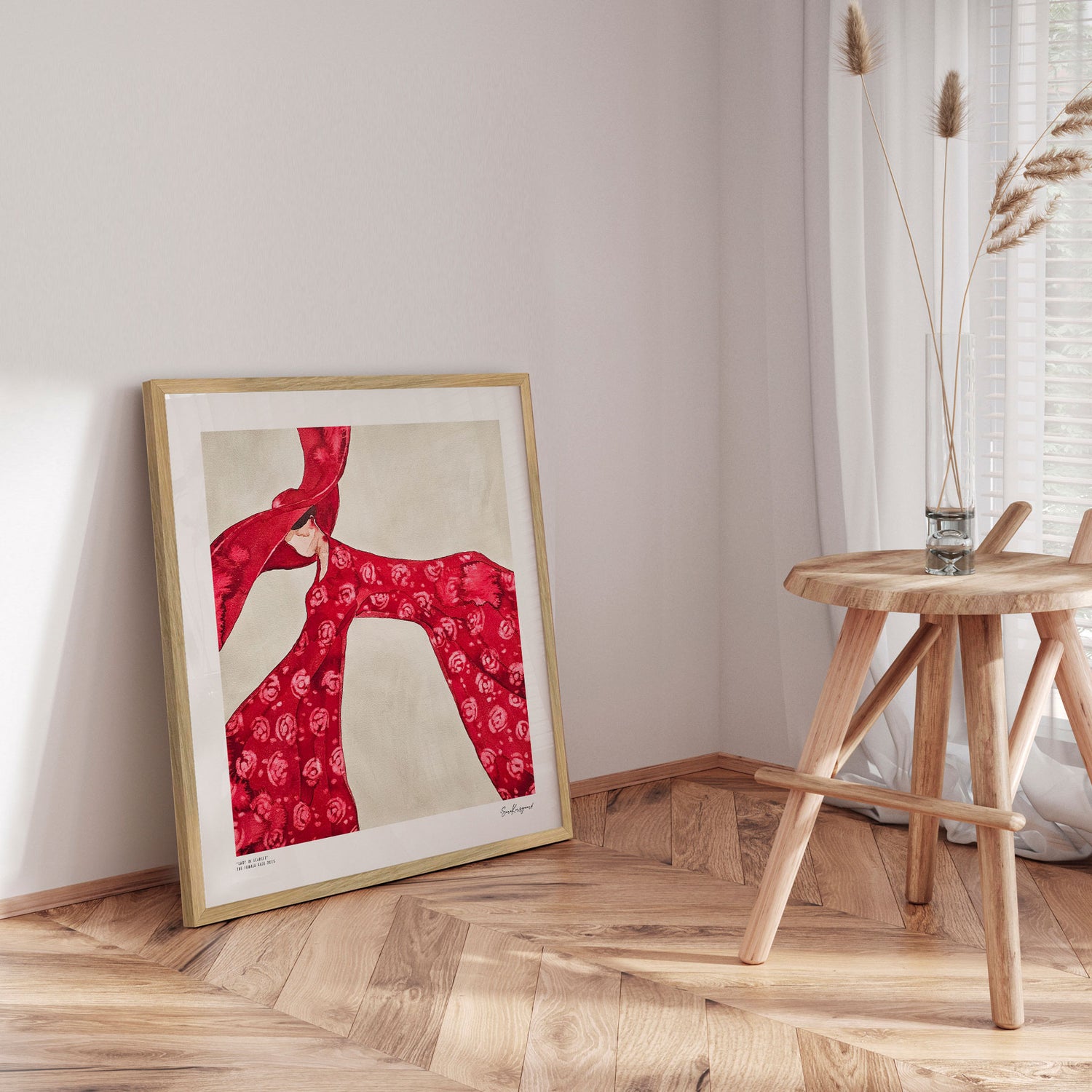 Plakat - Lady in Scarlet - Sara Korsgaard - Incado