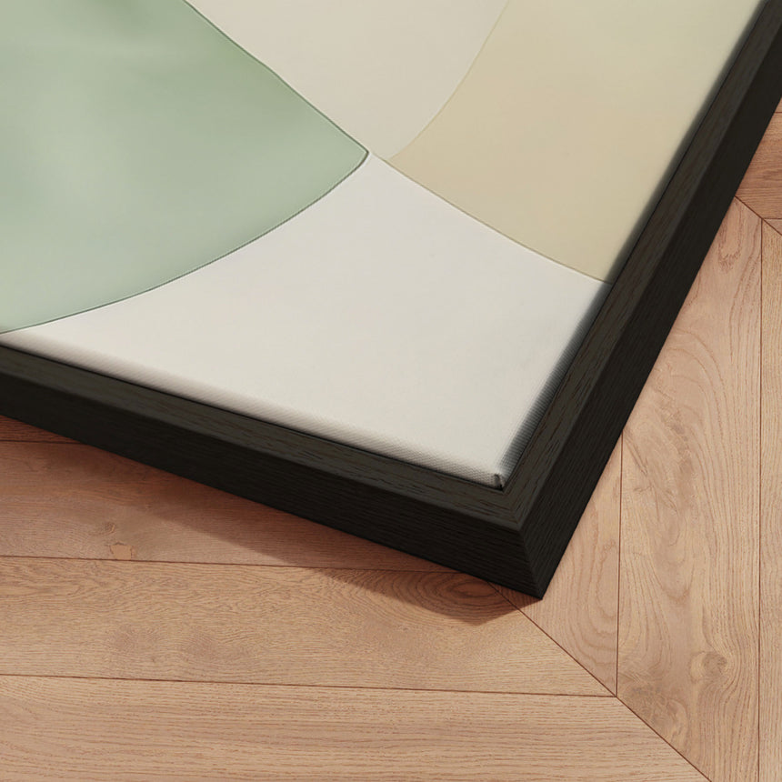 Håndlavet maleri med ramme - Emerald Balance - Mixed media - Incado