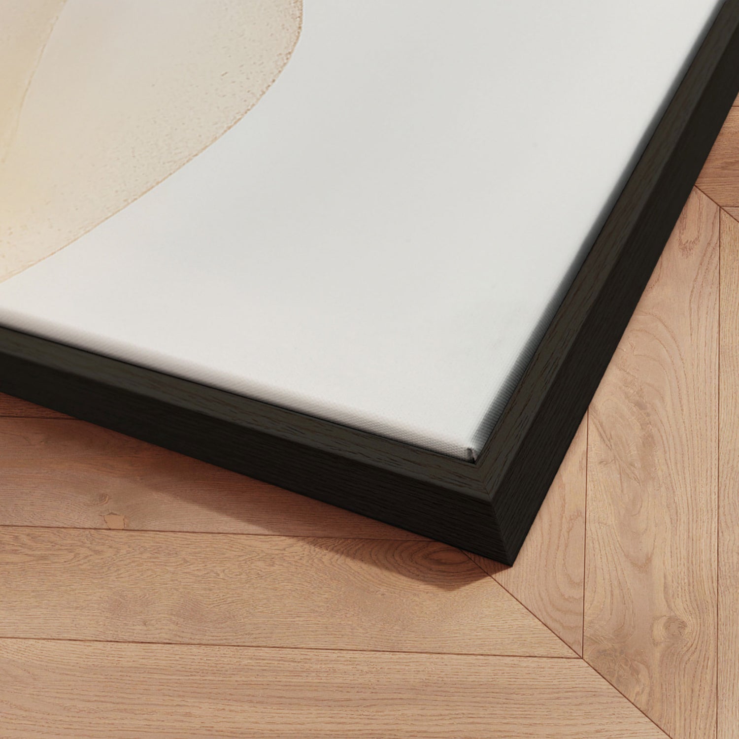 Håndlavet maleri med ramme - Veil of Silence - Mixed media - Incado