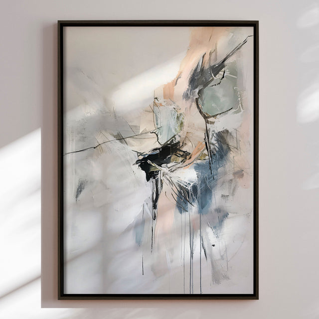 Håndlavet maleri med ramme - Traced by Light - Mixed media - Incado