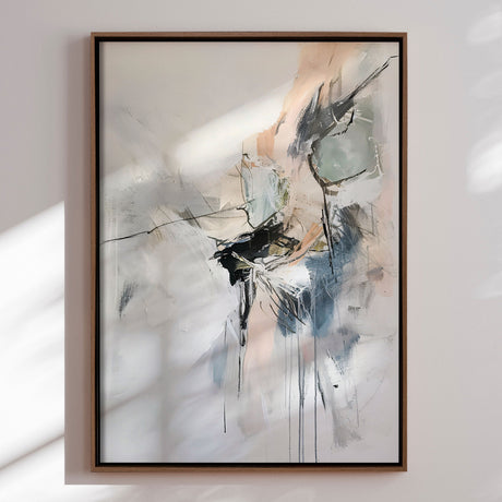 Håndlavet maleri med ramme - Traced by Light - Mixed media - Incado