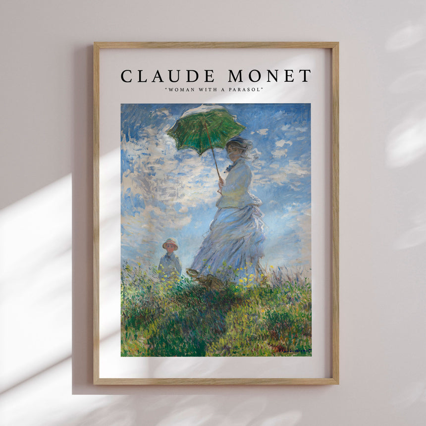 Plakat - Woman with a Parasol - Claude Monet - Incado