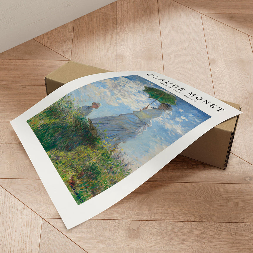 Plakat - Woman with a Parasol - Claude Monet - Incado