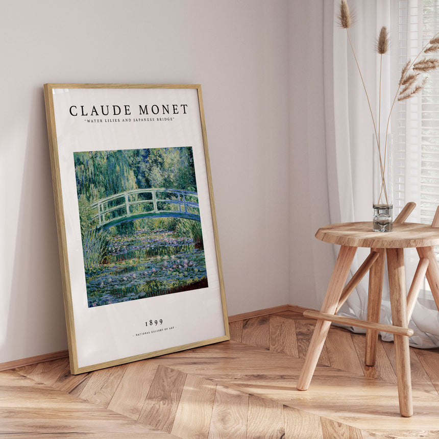 Plakat - Water Lilies and Japanese Bridge - Claude Monet - Incado