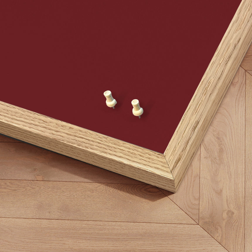 Opslagstavle med egetræsramme - Pinot Noir