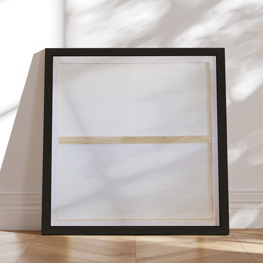 Håndlavet maleri sort ramme - Dustfall II - Mixed media