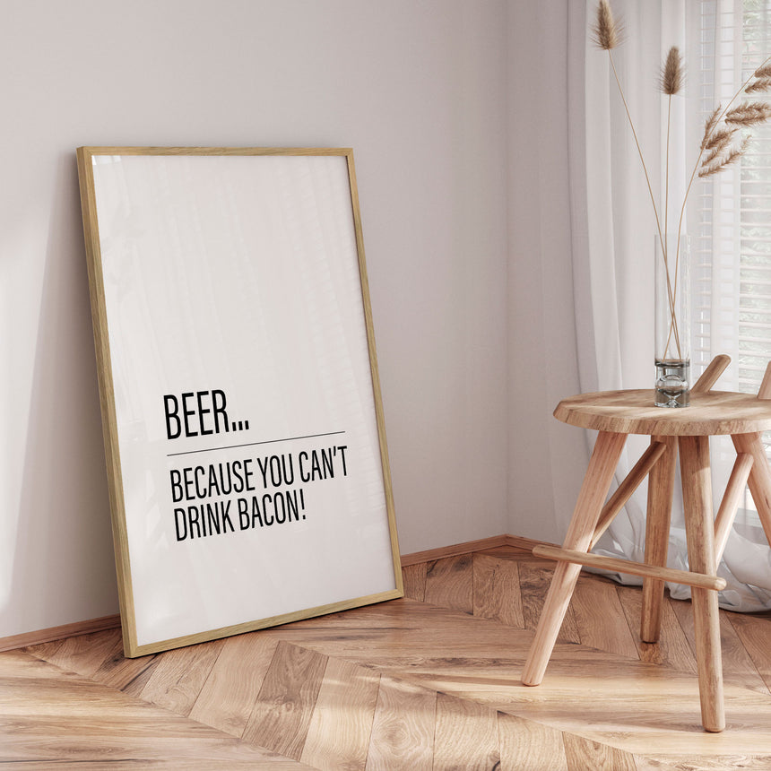 Plakat - Beer or Bacon