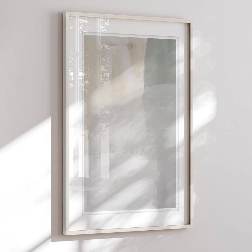 Luksus plakat i grøn ramme - Elementary I - École D´art - Incado