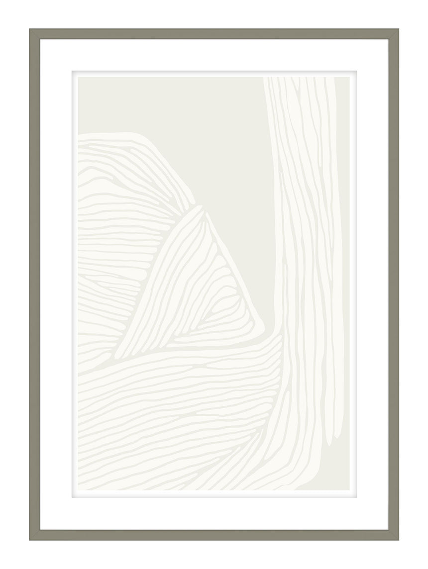 Luksus plakat i grøn ramme - Growing - École D´art - Incado