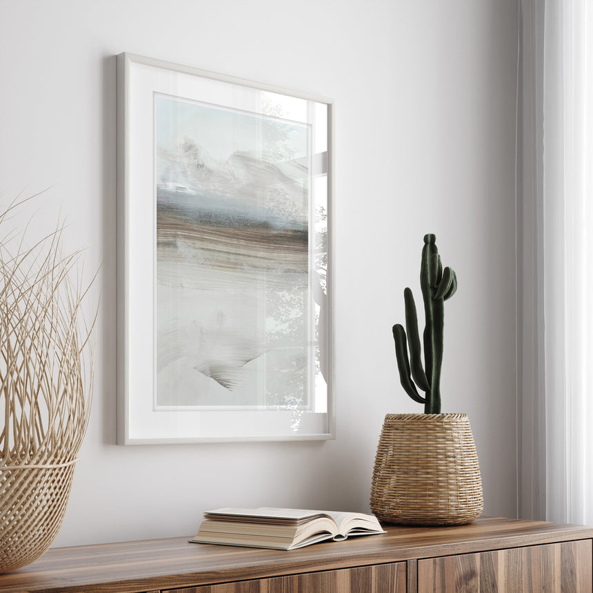 Luksus plakat i grå ramme - Horisonten - École D´art - Incado