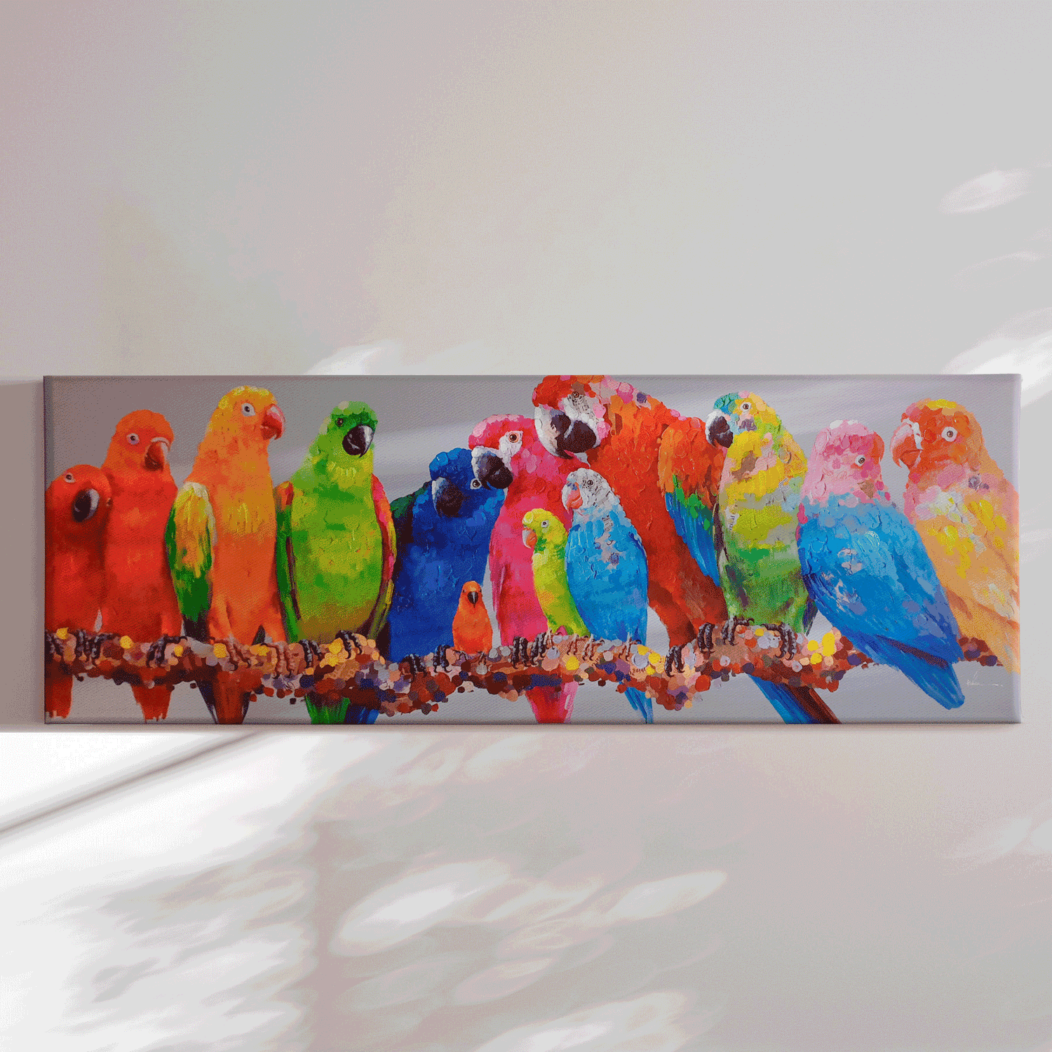 Håndlavet maleri - Birds - Mixed media - Incado