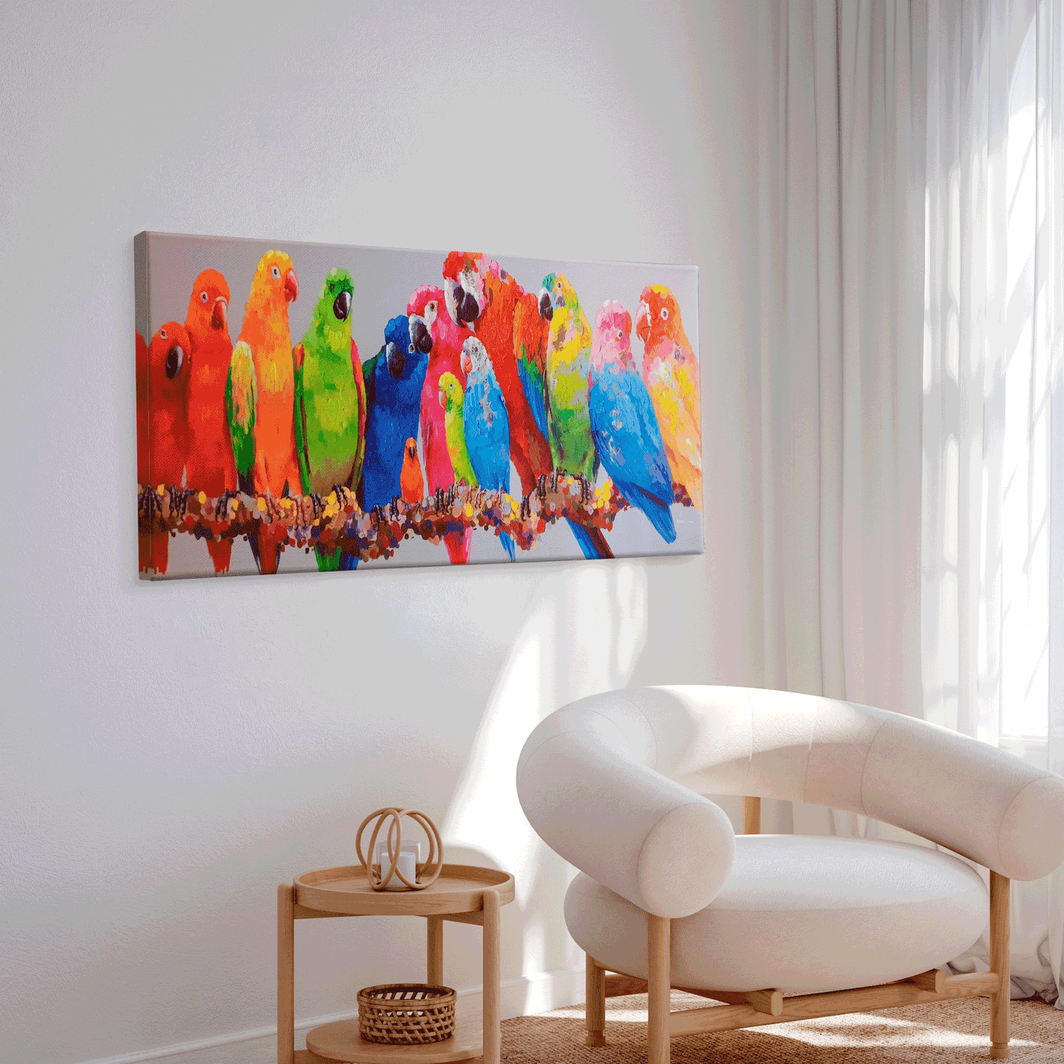 Håndlavet maleri - Birds - Mixed media - Incado