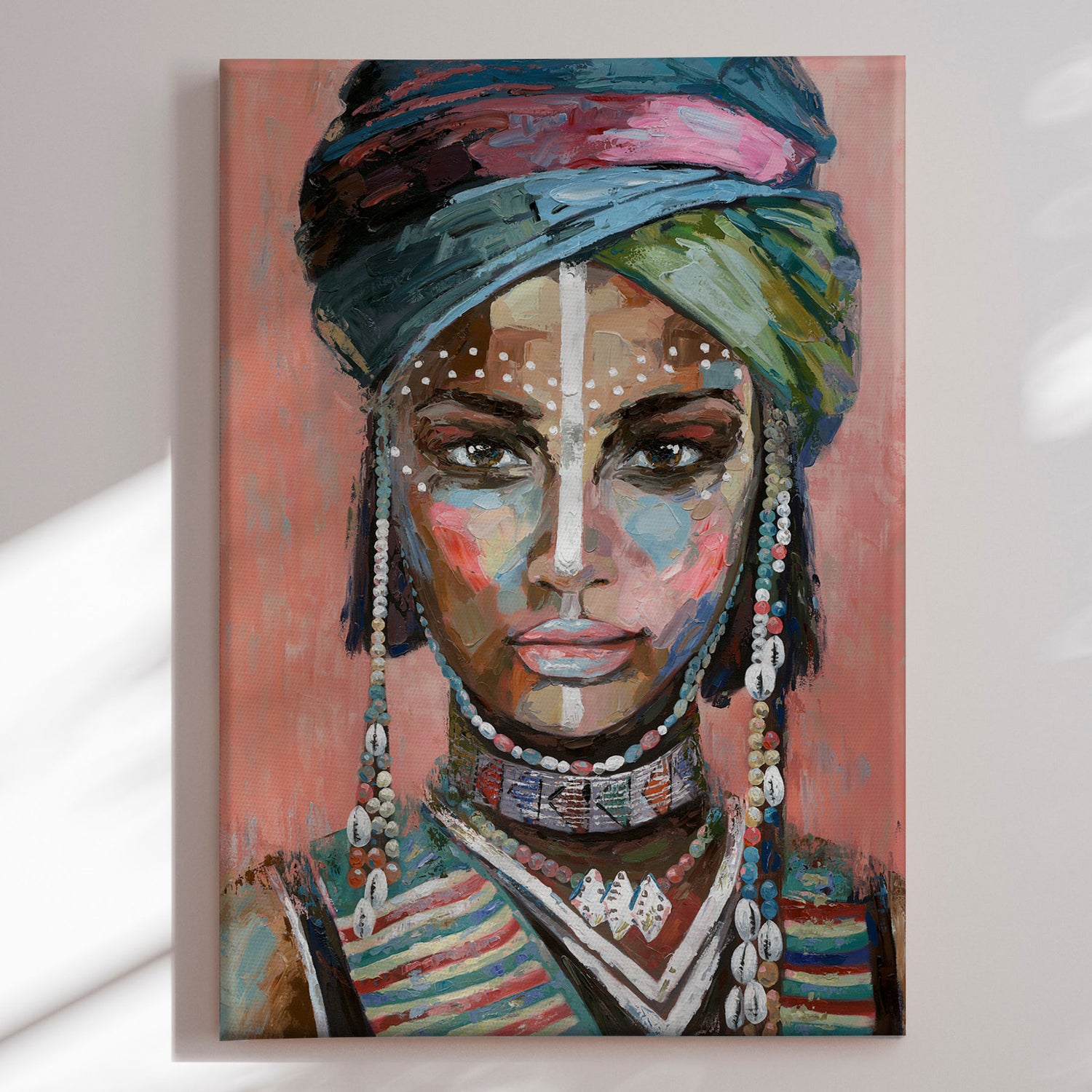 Håndlavet maleri - African Beauty - Mixed media - Incado