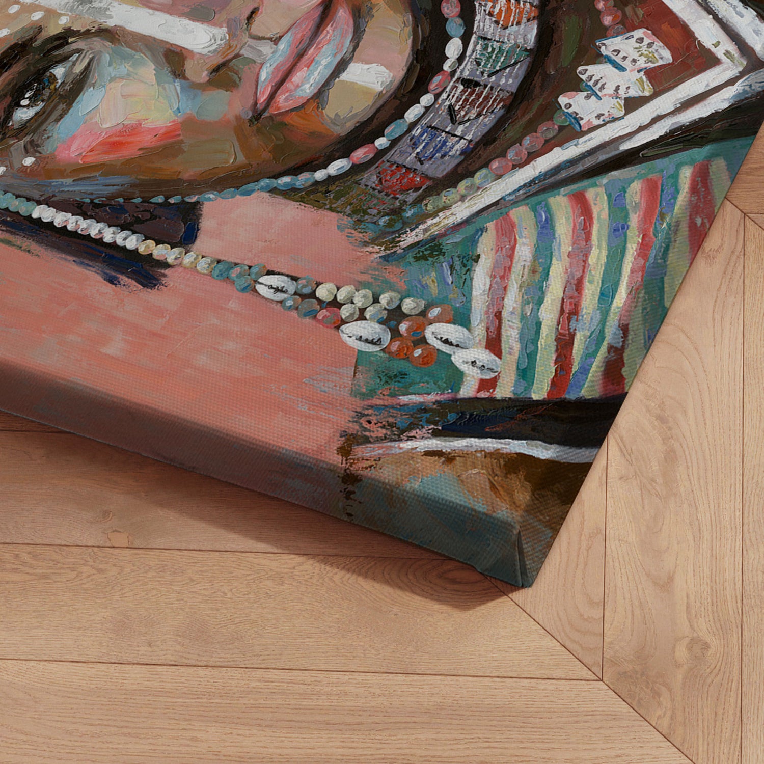 Håndlavet maleri - African Beauty - Mixed media - Incado