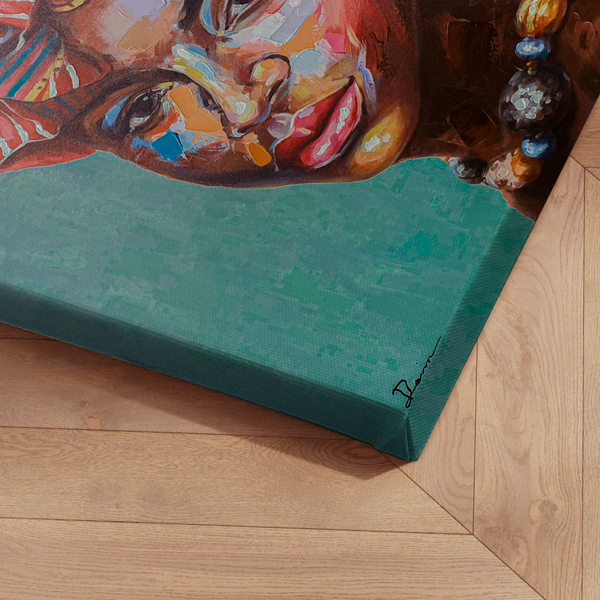 Håndlavet maleri - African Nobility - Mixed media - Incado