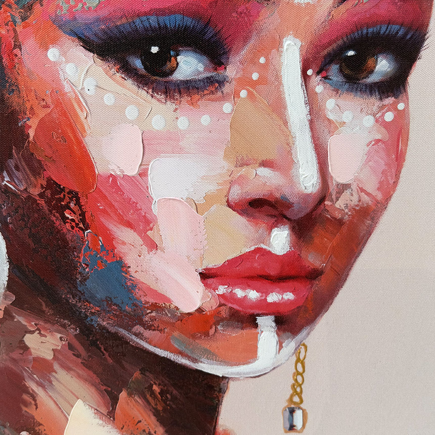 Håndlavet maleri - Khaleesi - Mixed media - Incado