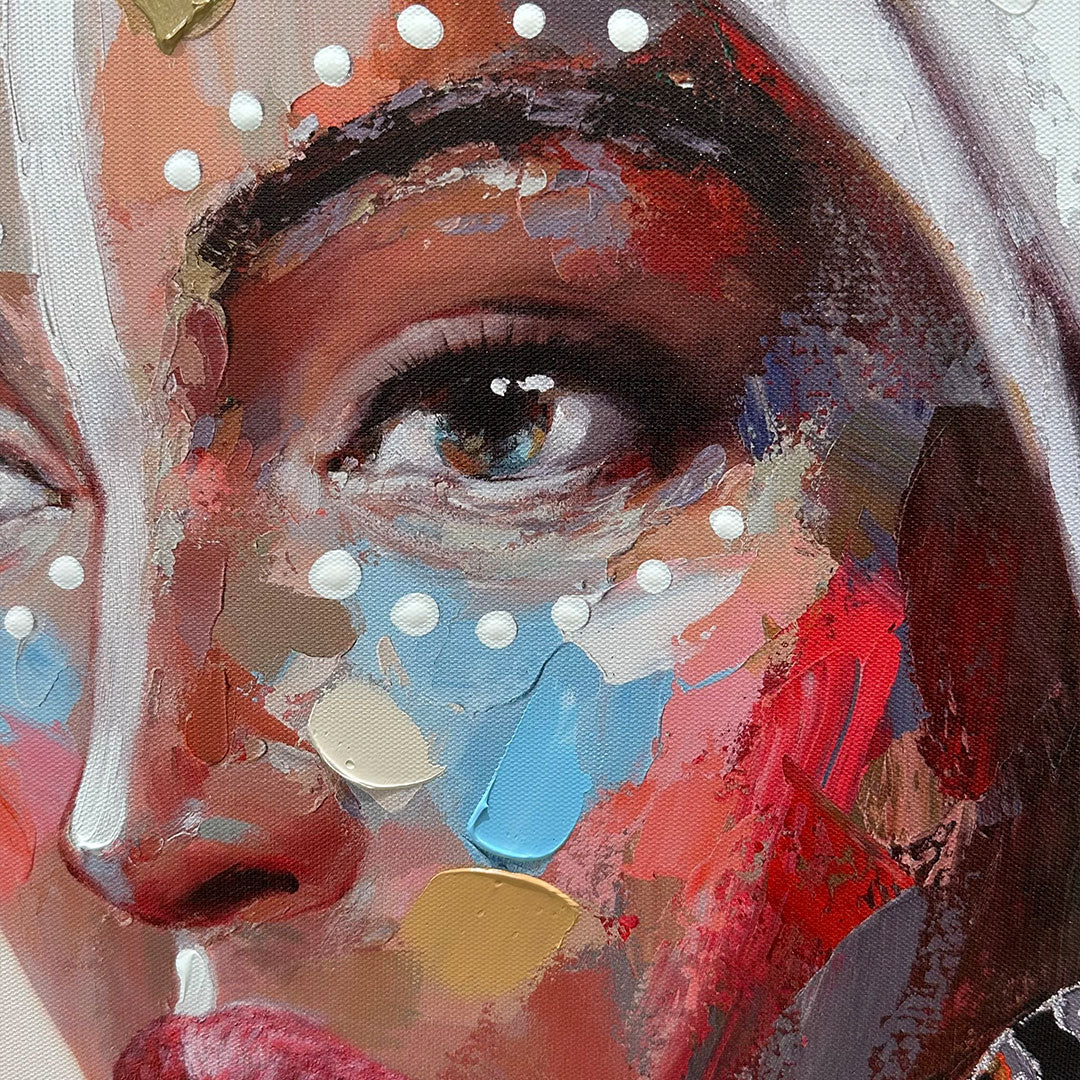 Håndlavet maleri - Bahati - Mixed media - Incado