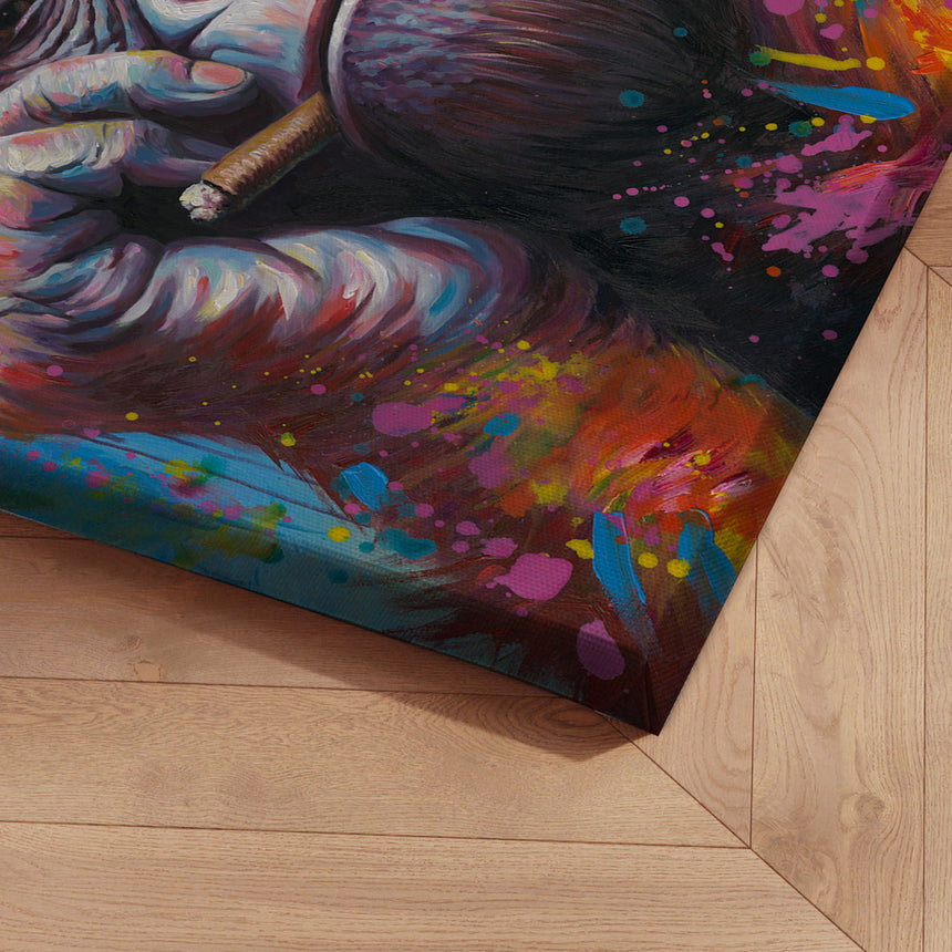 Håndlavet maleri - Funny Joe - Mixed media - Incado