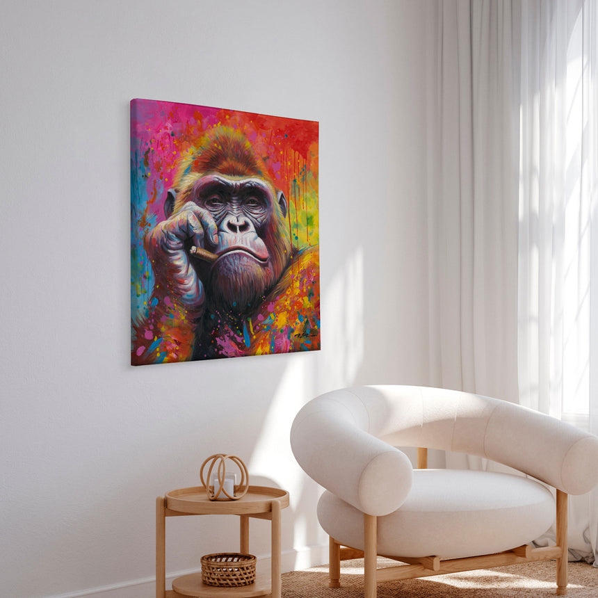 Håndlavet maleri - Funny Joe - Mixed media - Incado