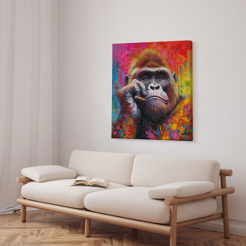 Håndlavet maleri - Funny Joe - Mixed media - Incado