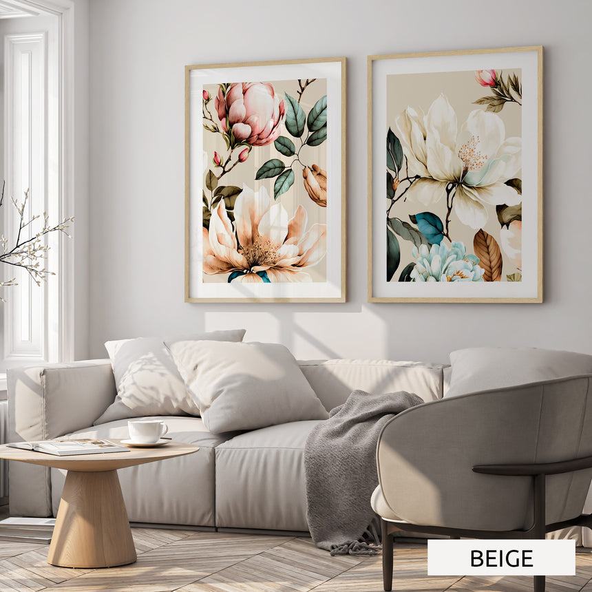 Billedvæg m. rammer og plakater - Duo - Incado