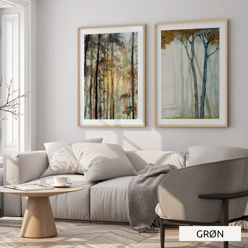 Billedvæg m. rammer og plakater - Duo - Incado