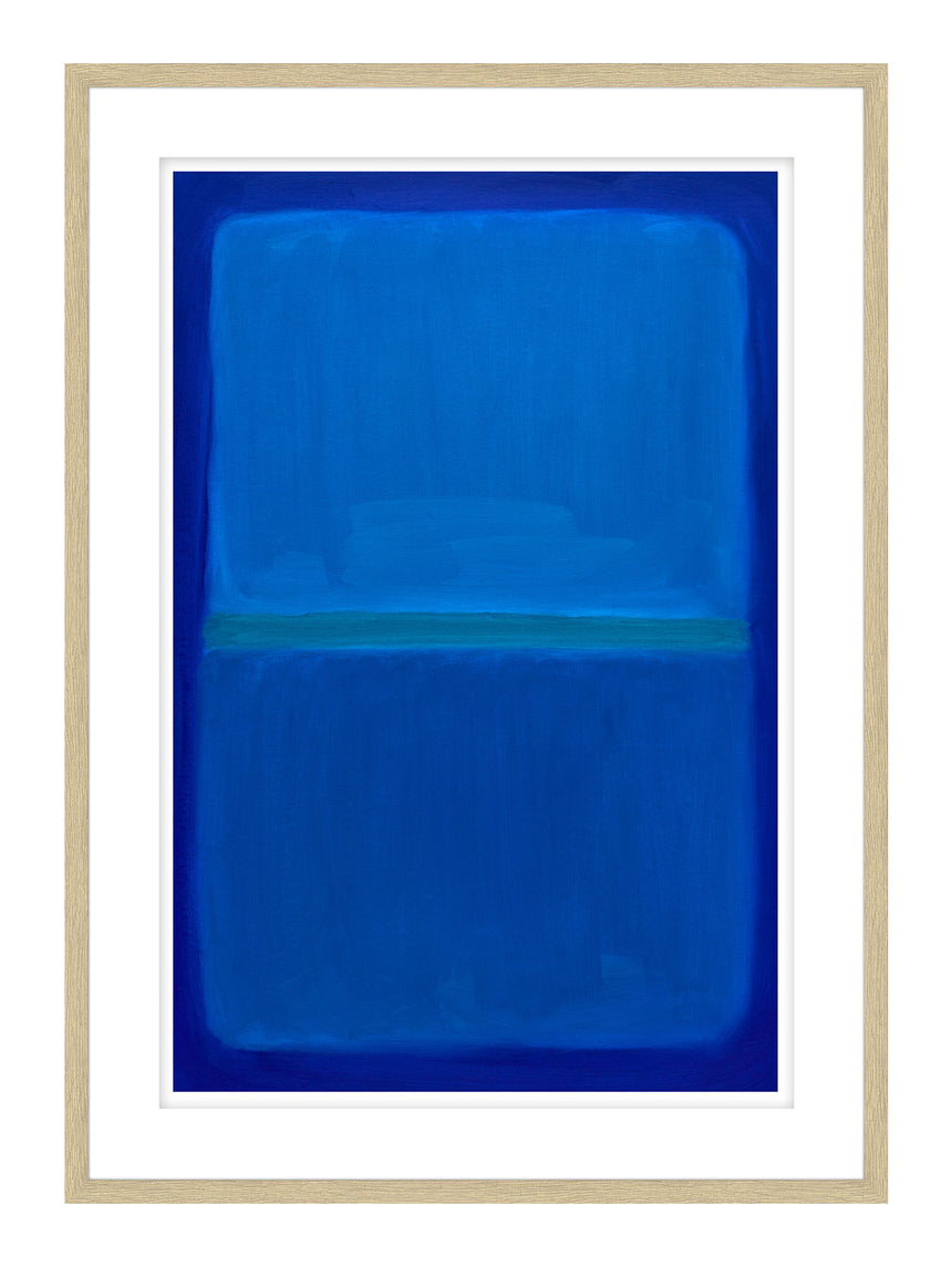 Luksus plakat i egeramme - Blue Selektion - École D´art - Incado