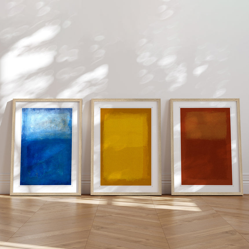 Luksus plakat i egeramme - Blue Gringe - École D´art - Incado