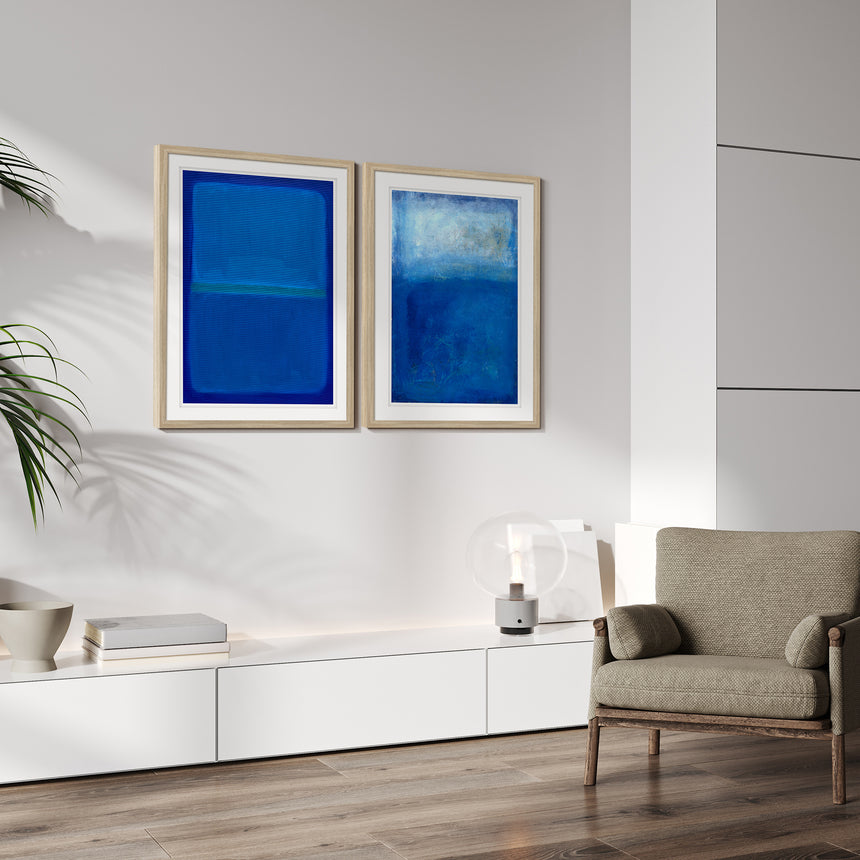 Luksus plakat i egeramme - Blue Gringe - École D´art - Incado