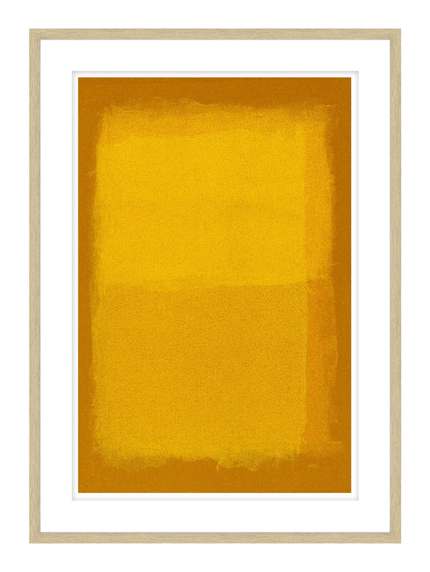 Luksus plakat i egeramme - Yellow Grunge I - École D´art - Incado